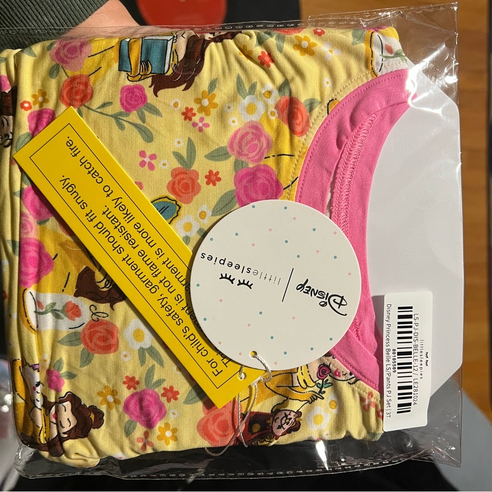 Little Sleepies Yellow and Pink Kids Pajama Set